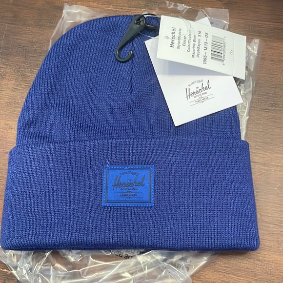 Hershel Elmer beenie in Mazarine blue - Picture 1 of 3